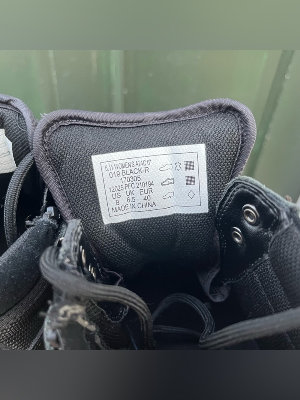5.11 Tactical Black Women's ATAC 6" Boots - Picture 5 of 6